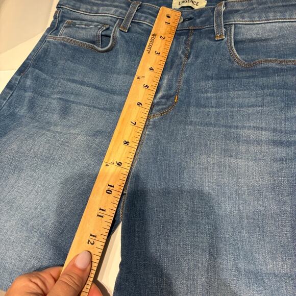 NEW L’AGENCE Margot Skinny Cropped Jeans in Light Vintage Sz 28 - Picture 10 of 12